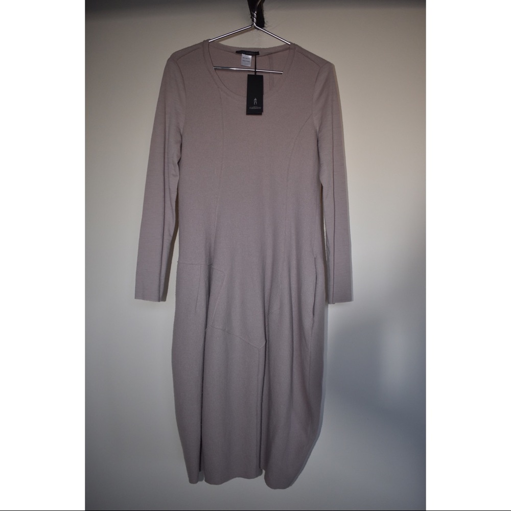 Elemente Clemente 100% Virgin Wool Pocket Dress